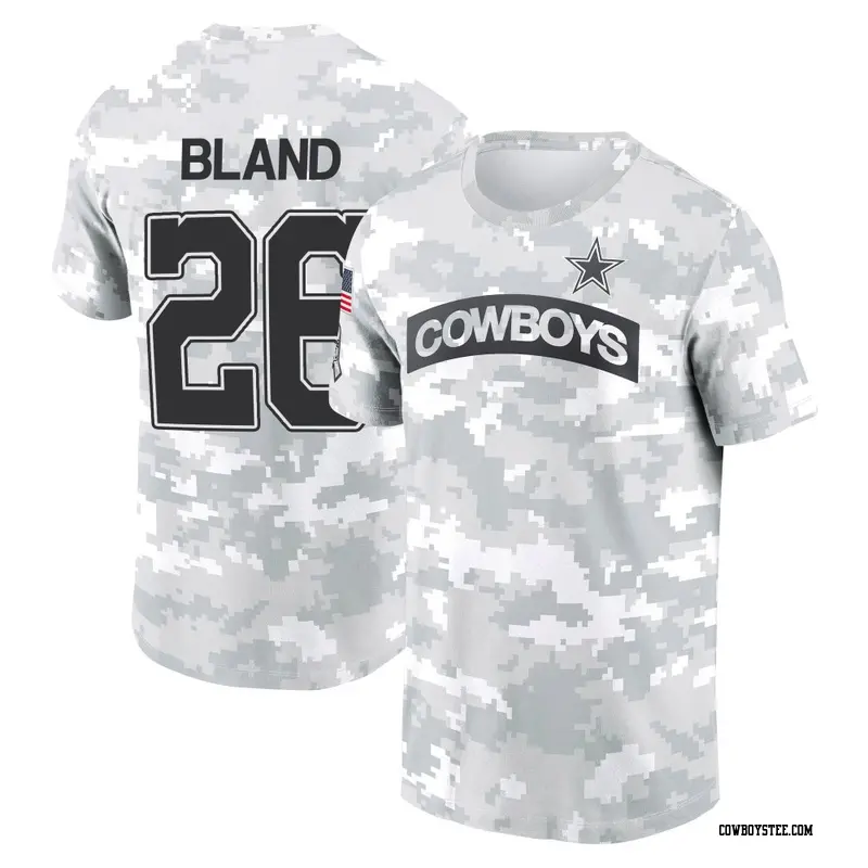 Men's Dallas Cowboys ＃26 DaRon Bland Camo Arctic 2024 Salute to Service Performance T-Shirt