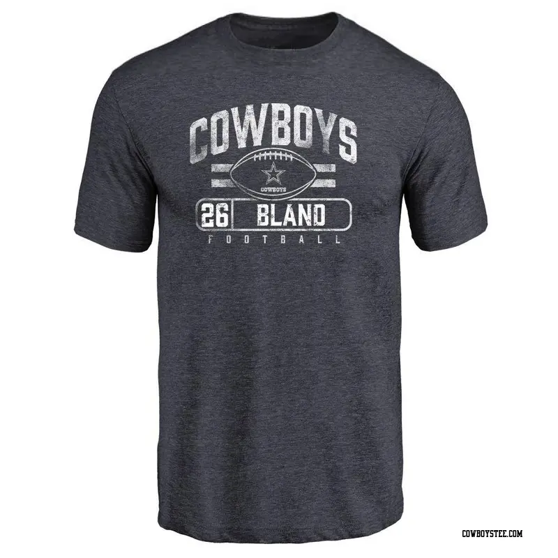 Men's Dallas Cowboys ＃26 DaRon Bland Navy Flanker T-Shirt