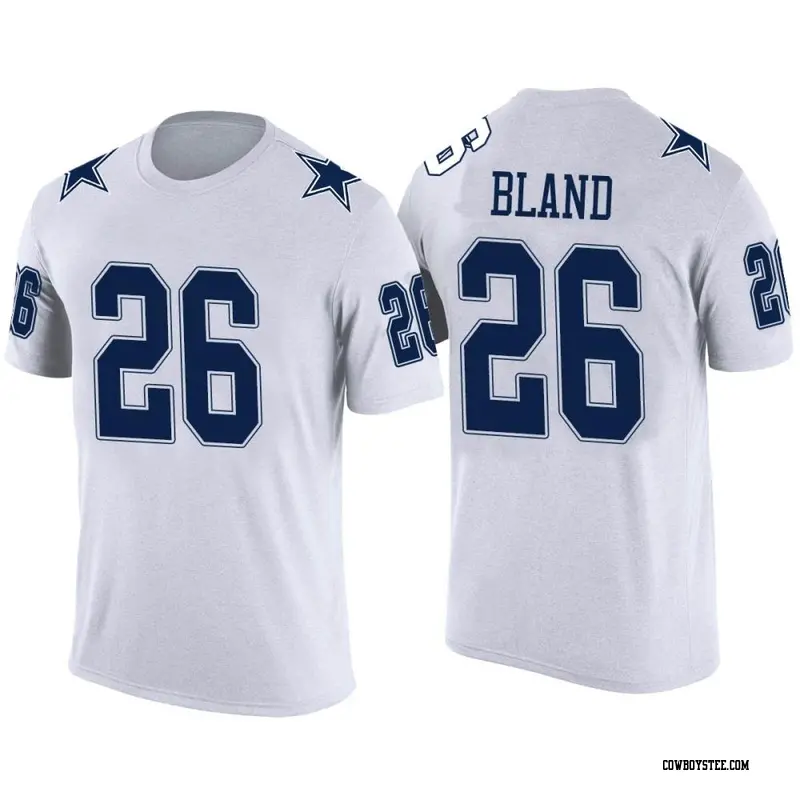 Men's Dallas Cowboys ＃26 DaRon Bland White Color Rush T-Shirt