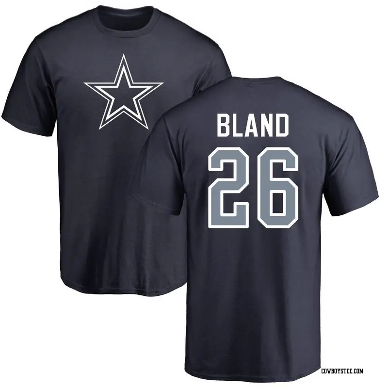 Youth Dallas Cowboys ＃26 DaRon Bland Navy Name & Number Logo T-Shirt